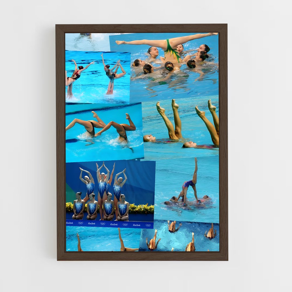 Poster Ballet Aquatique – affiche Natation synchronisée (vue 5)
